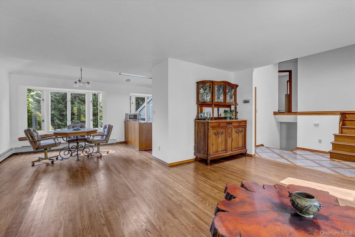Dining room, Interior, Wood Texture Flooring
