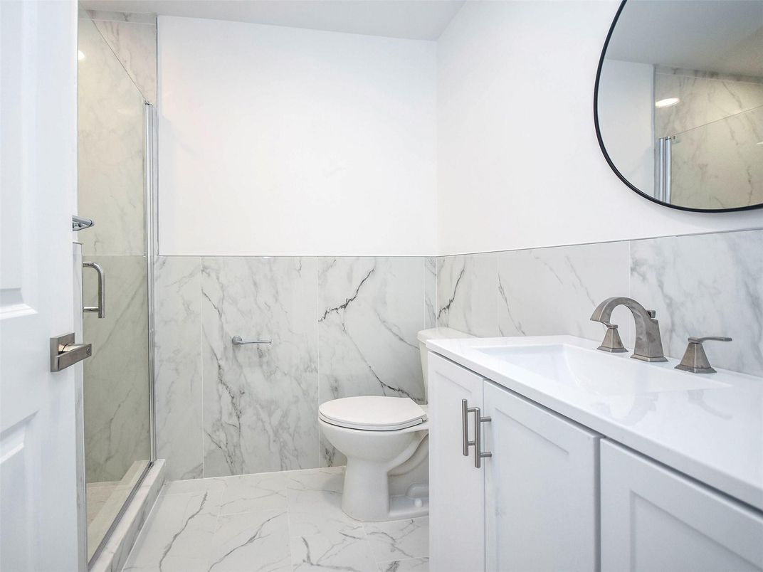 Bathroom, Glass Shower, Interior, Marble, Marble Walls