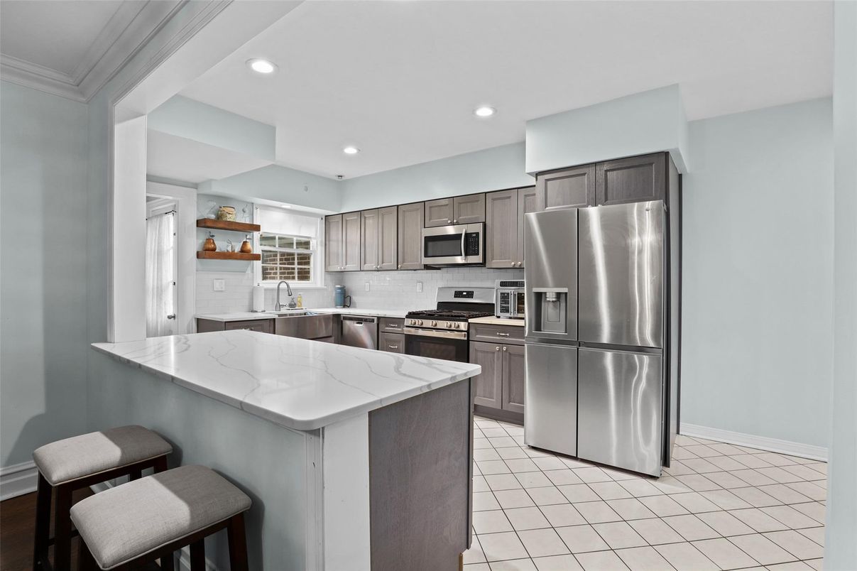 Interior, Kitchen, Recessed Lighting, Stainless Steel Appliances