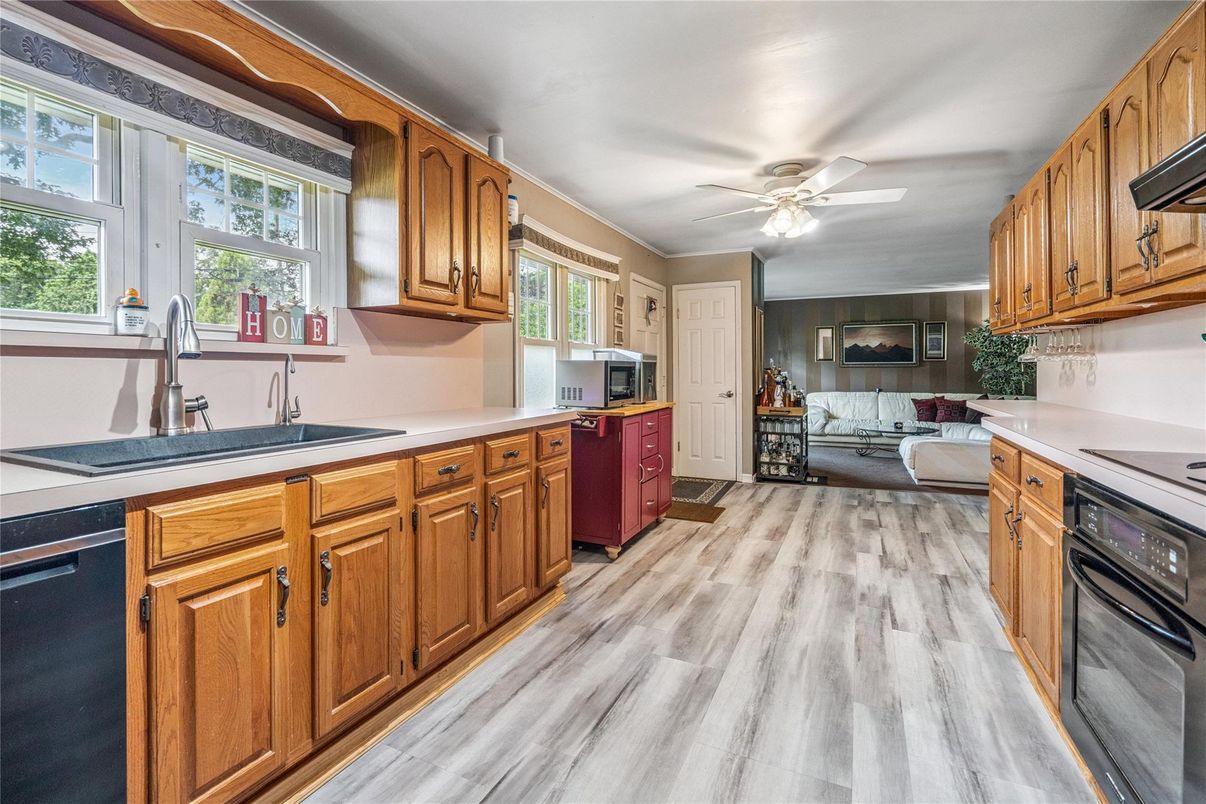 Interior, Kitchen, Living room, Wood Texture Flooring