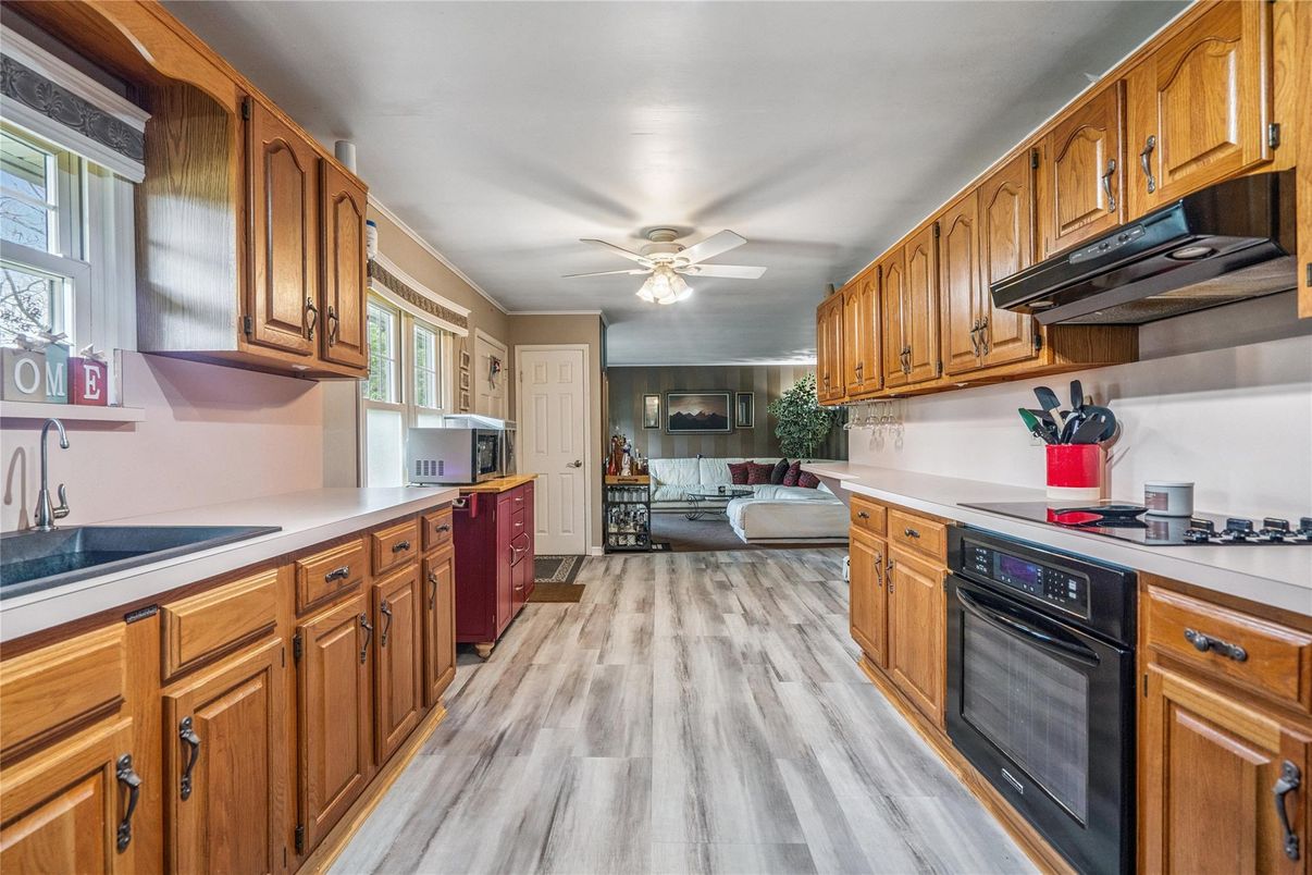 Interior, Kitchen, Wood Texture Flooring