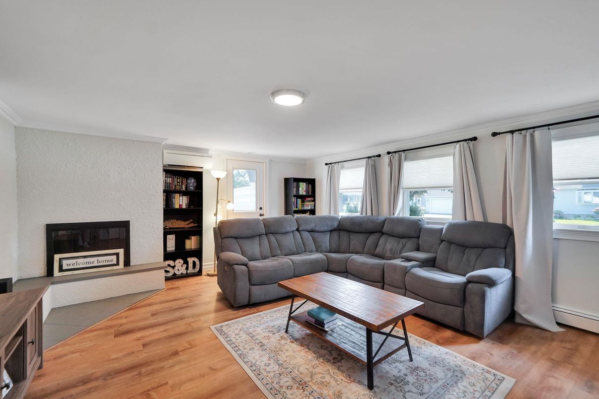 Fireplace, Interior, Living room, Wood Texture Flooring
