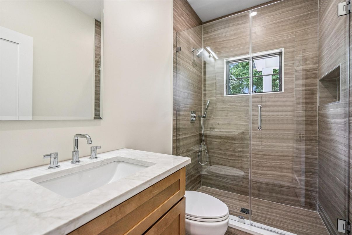 Bathroom, Glass Shower, Interior