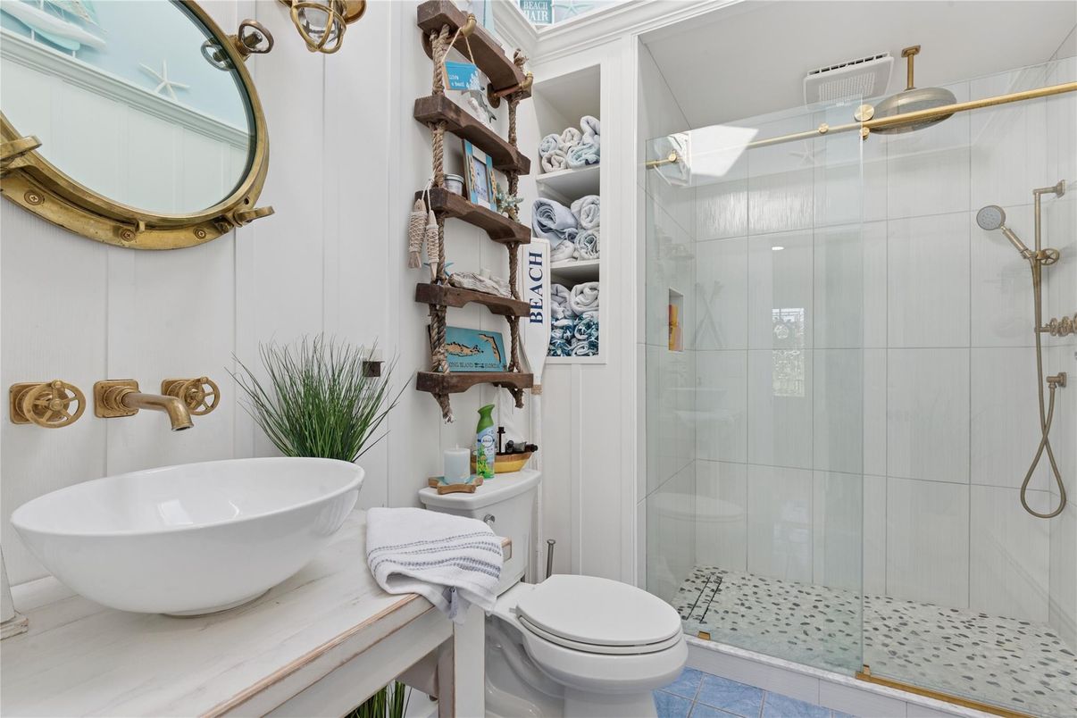 Bathroom, Glass Shower, Interior