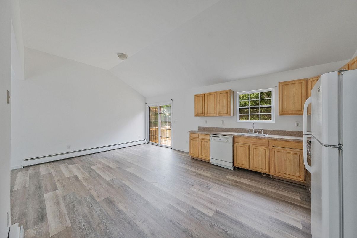 Interior, Kitchen, Wood Texture Flooring