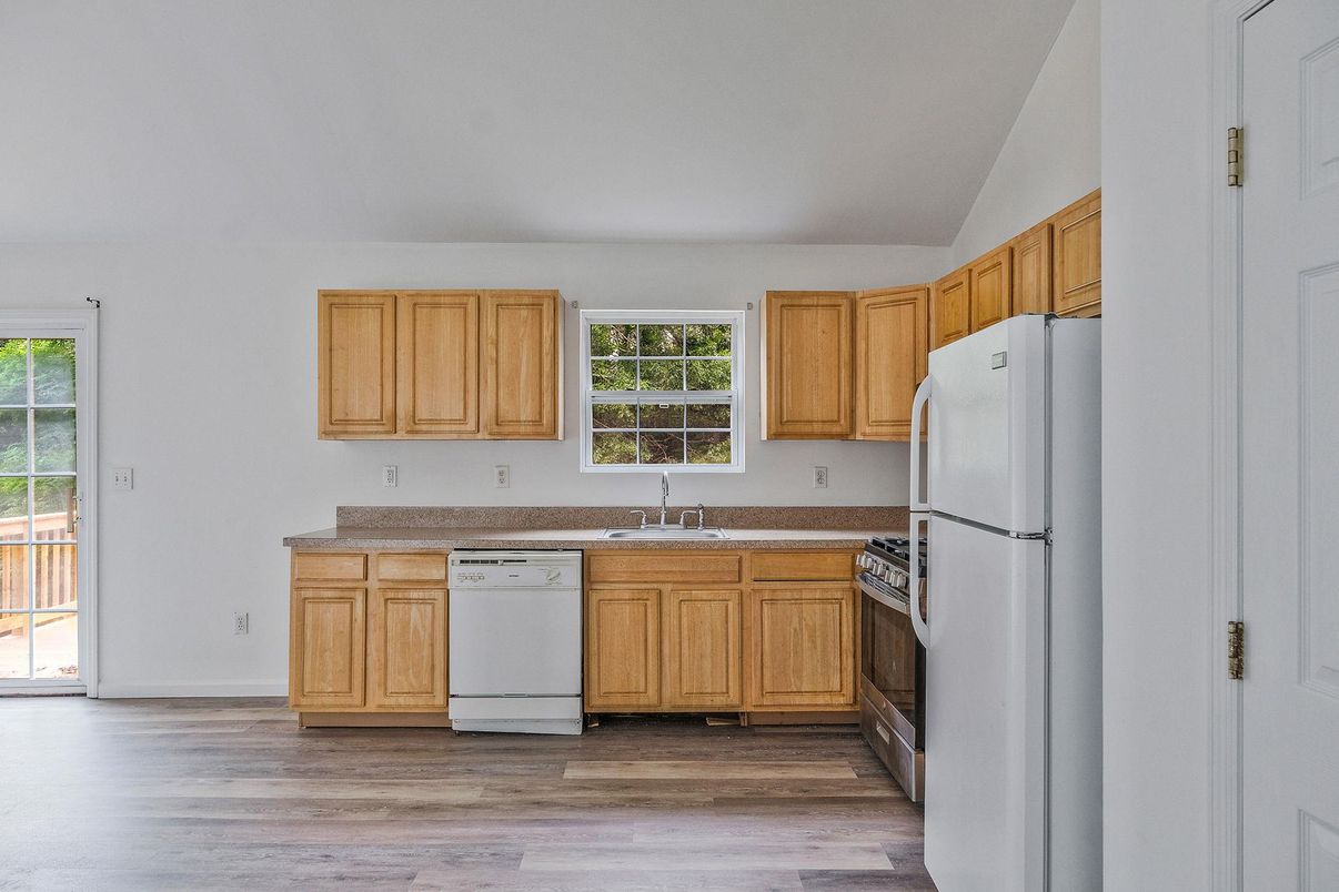 Interior, Kitchen, Wood Texture Flooring