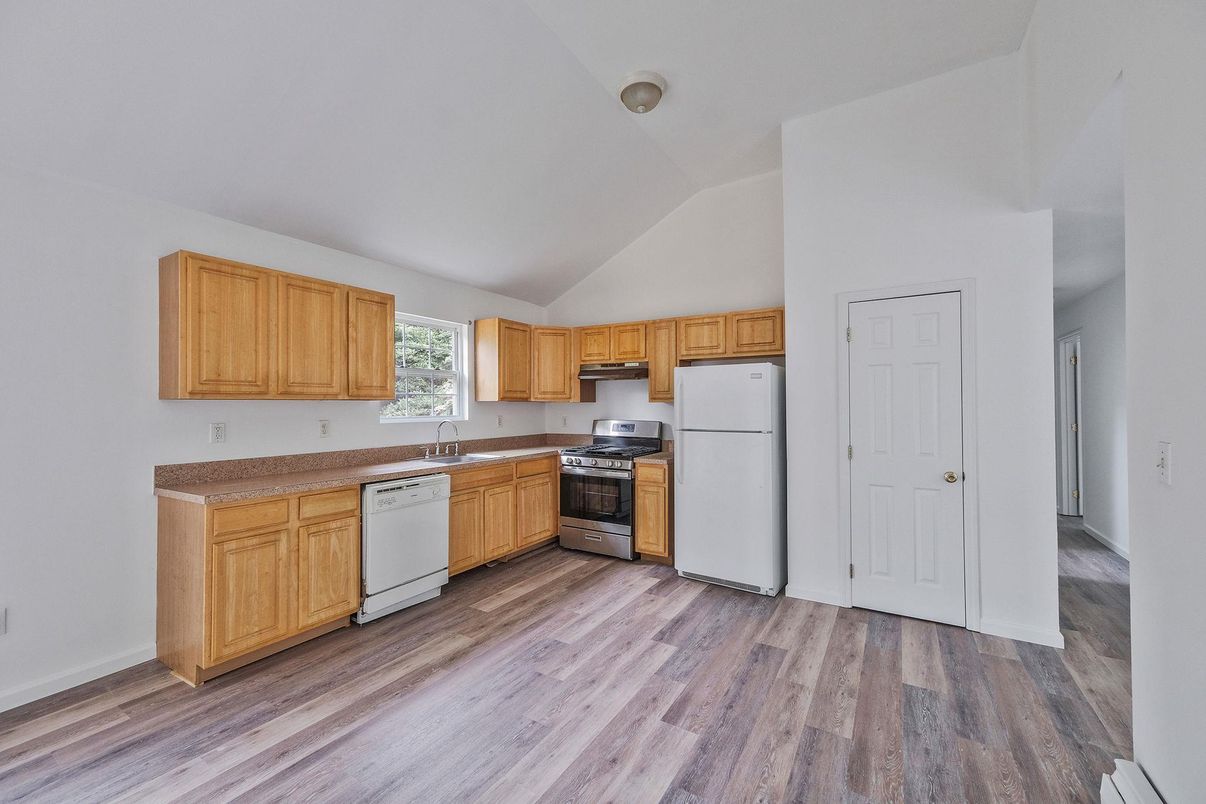 Interior, Kitchen, Wood Texture Flooring