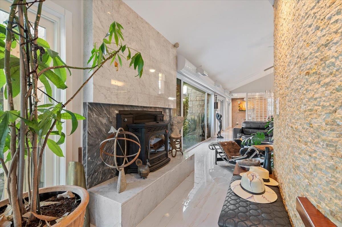 Fireplace, Interior, Stone Walls