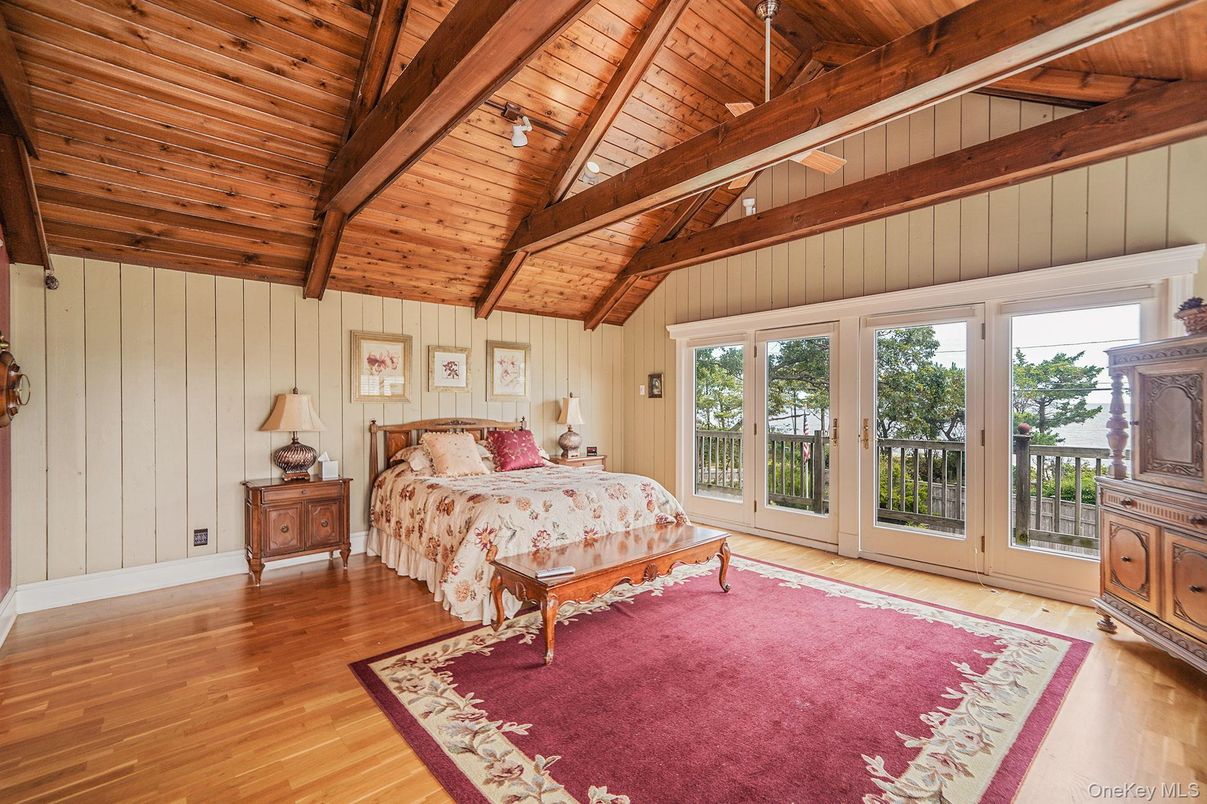 Bedroom, Interior, Wooden Beams, Wooden Ceilings, Wood Texture Flooring