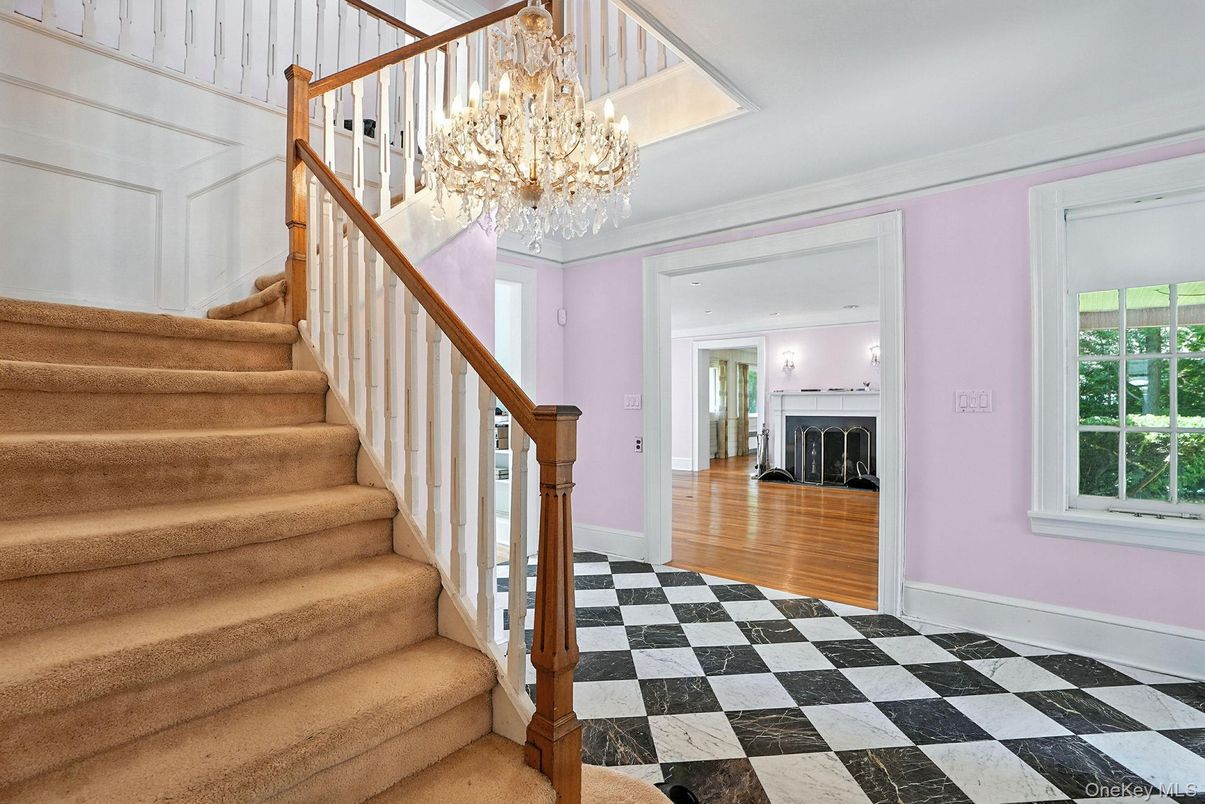 Chandelier, Fireplace, Interior, Marble, Wood Texture Flooring