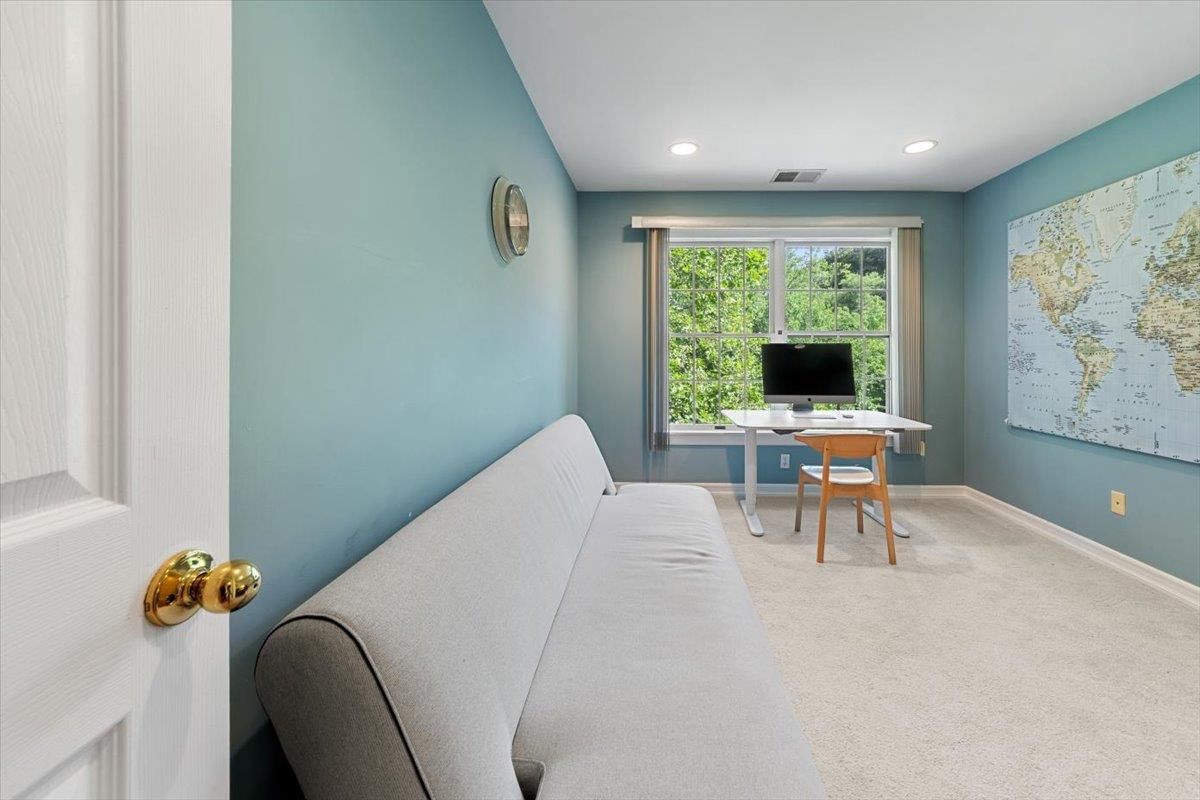 Home Office, Interior, Recessed Lighting