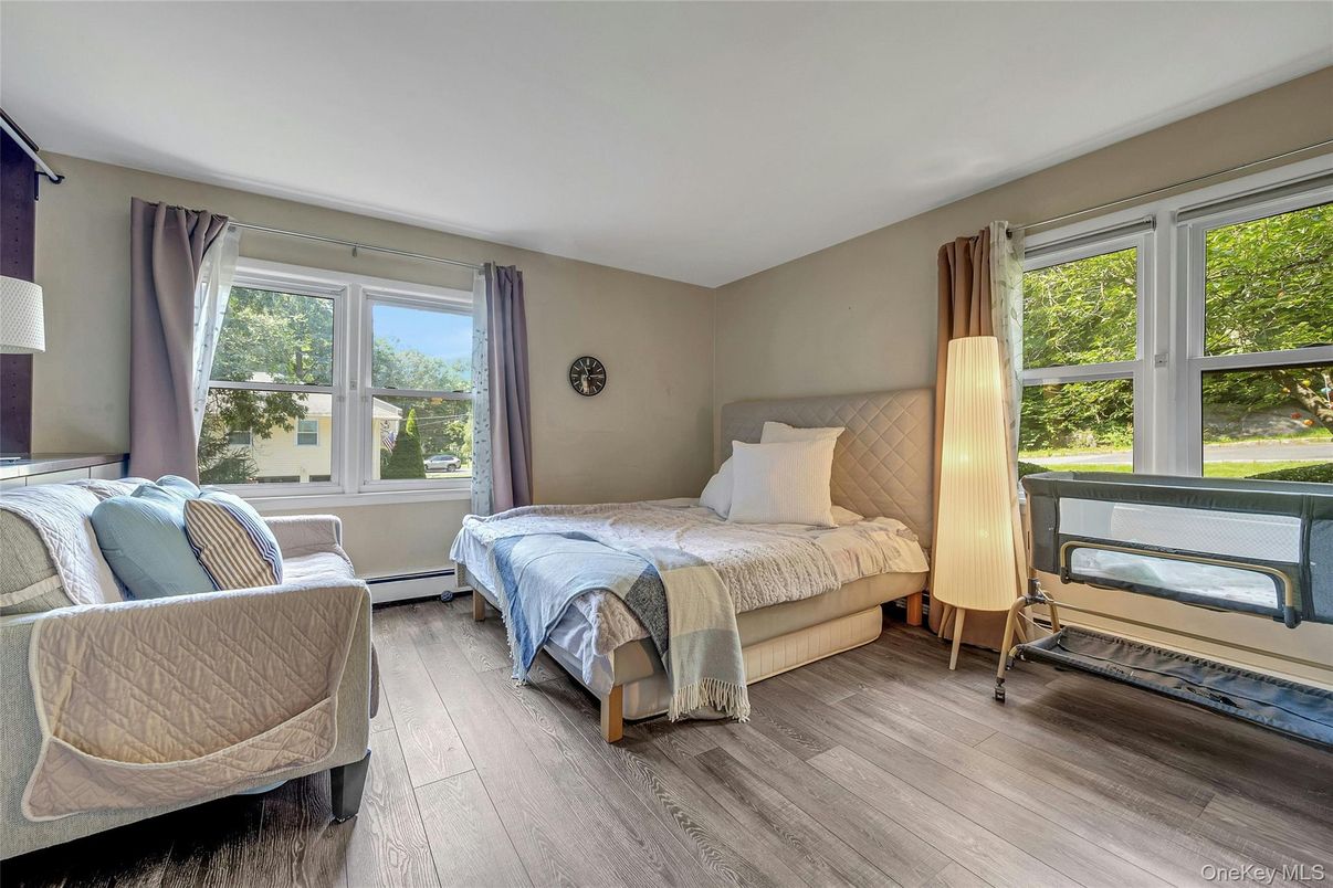 Bedroom, Interior, Wood Texture Flooring