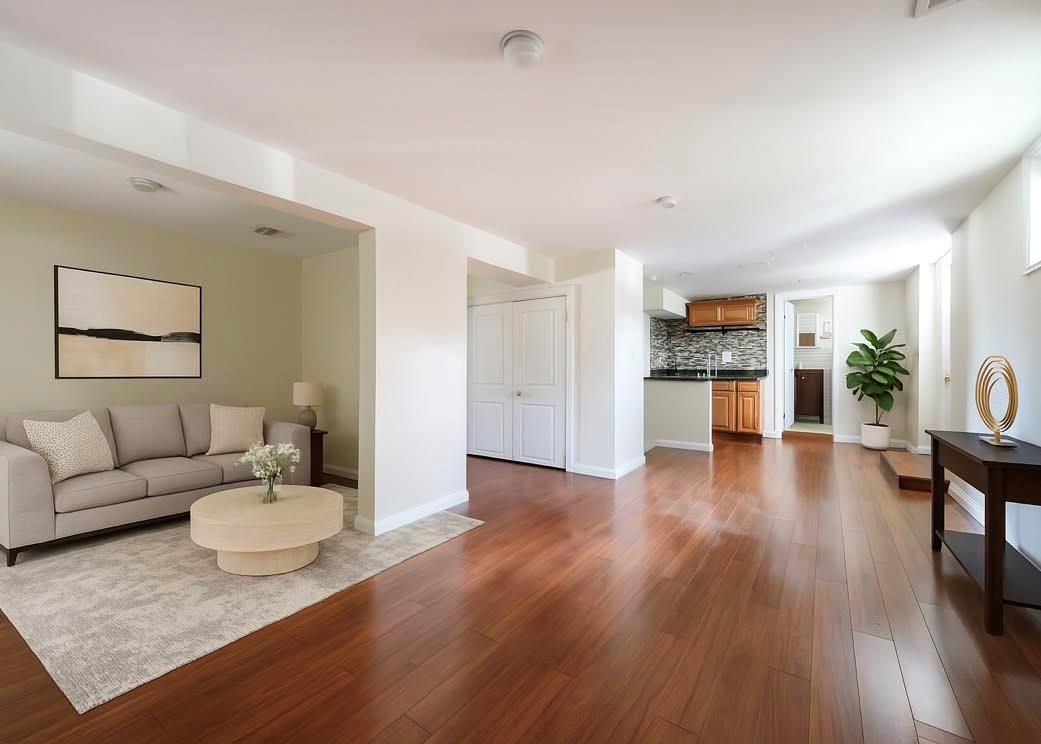 Interior, Kitchen, Living room, Wood Texture Flooring