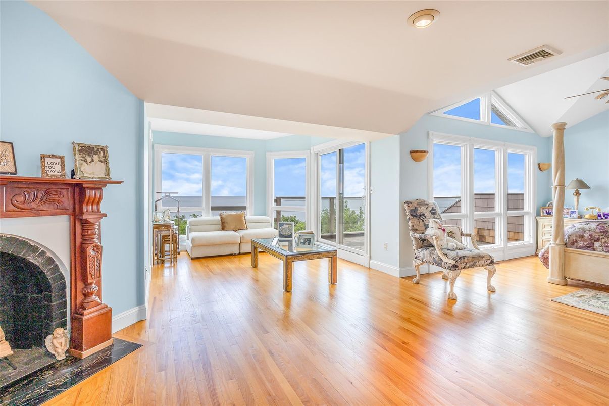 Fireplace, Interior, Living room, Water, Wood Texture Flooring