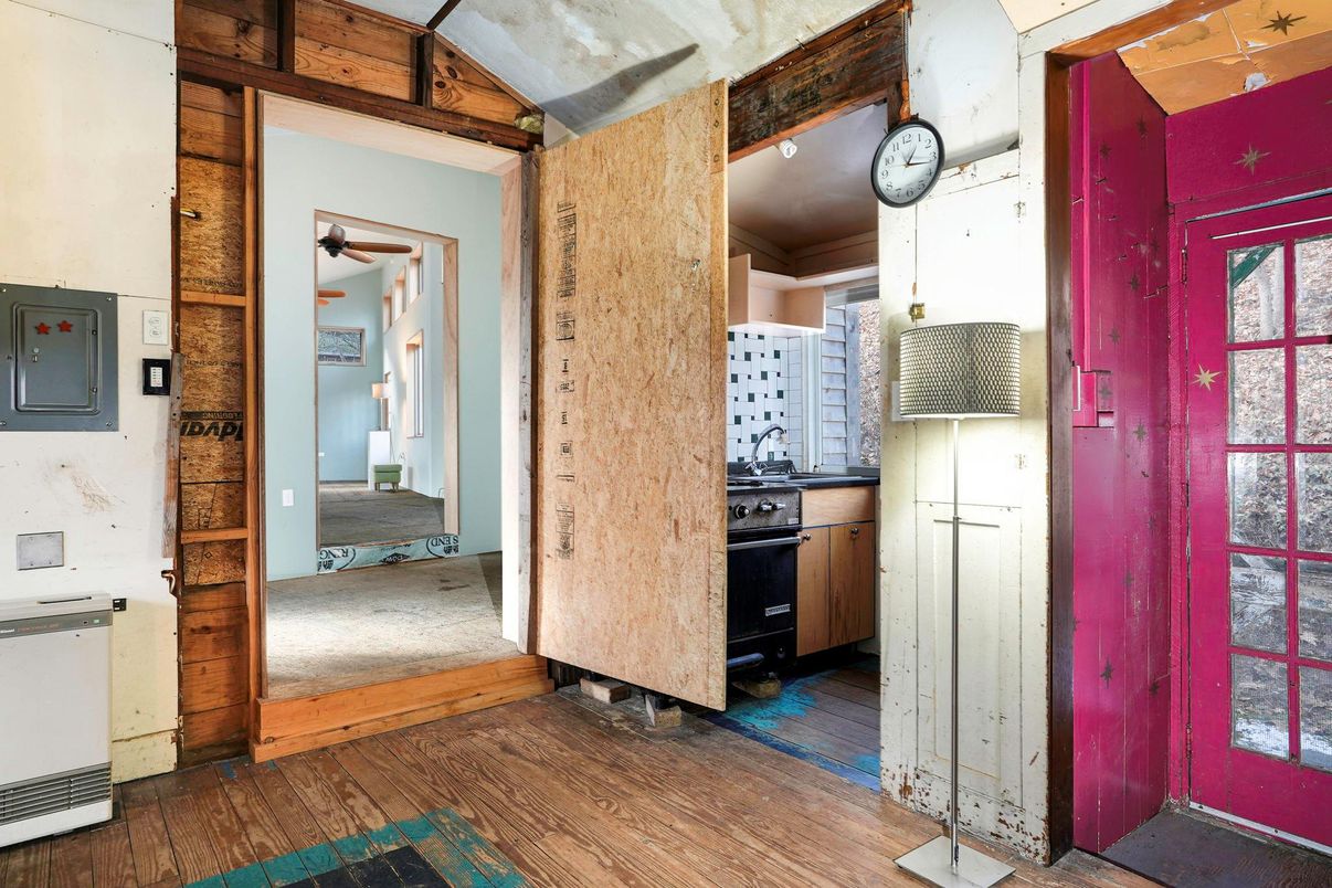 Interior, Kitchen, Wood Texture Flooring