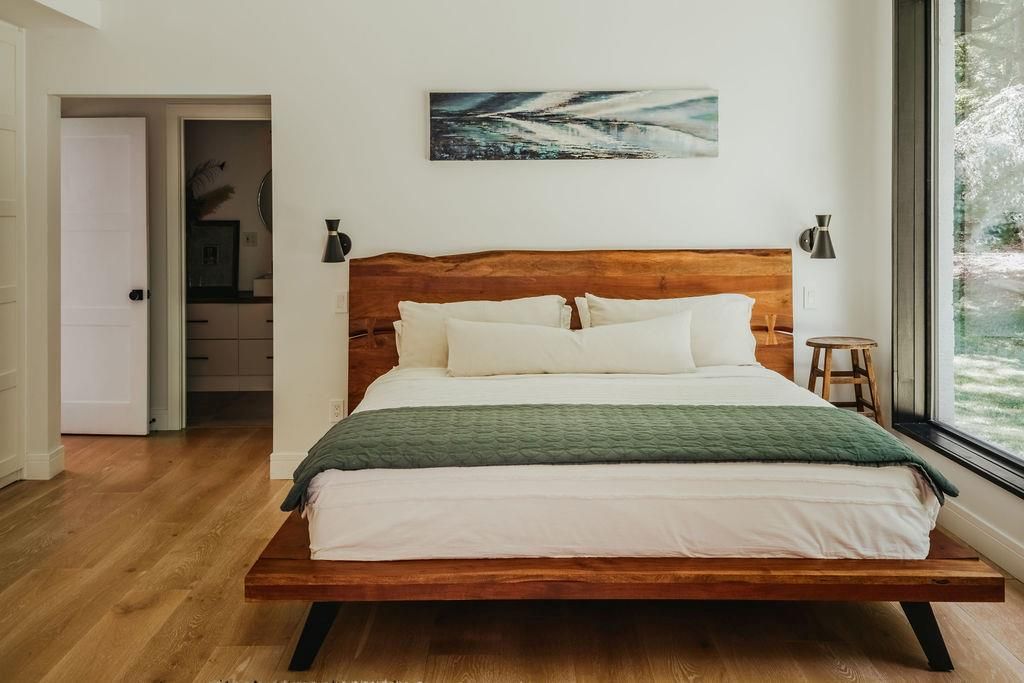Bedroom, Interior, Wood Texture Flooring