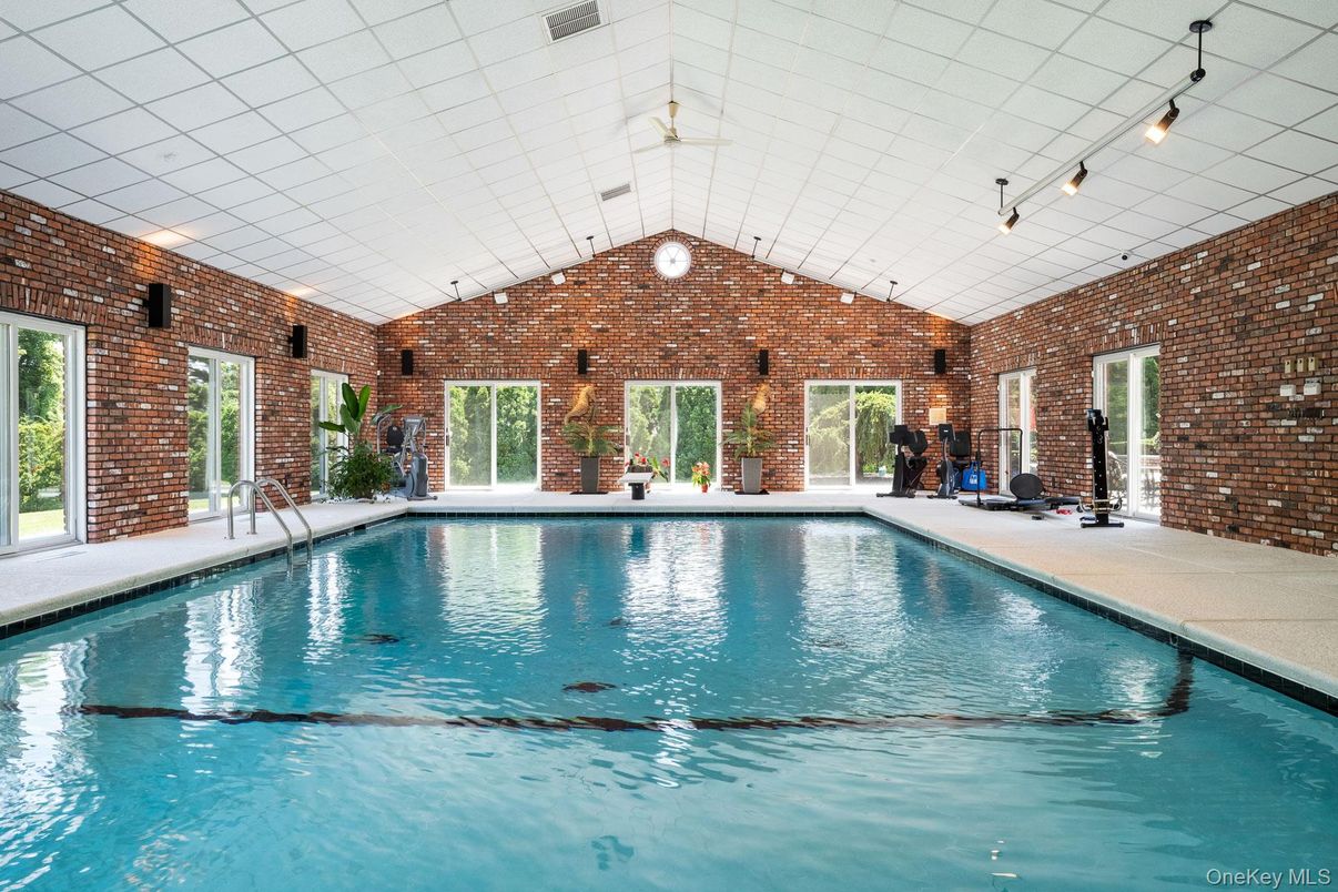 Interior, Pool, Stone Walls