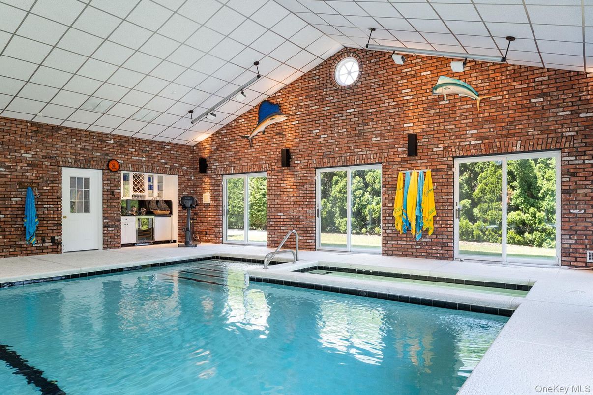 Interior, Pool, Stone Walls