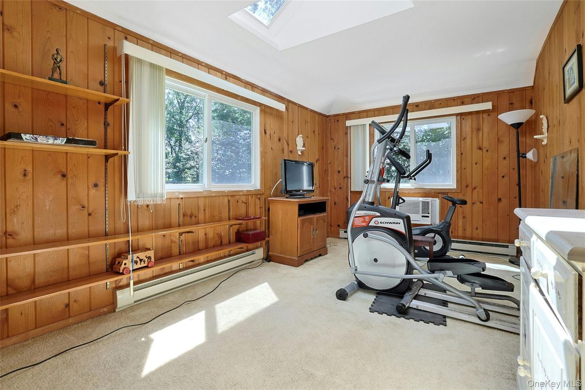 Fitness Equipment, Interior, Wooden Walls