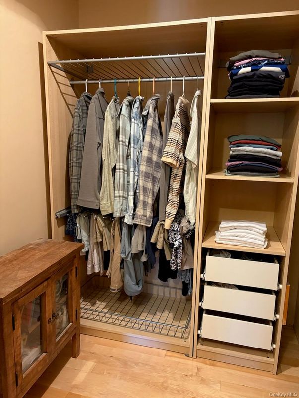 Interior, Walk-in Closets, Wood Texture Flooring
