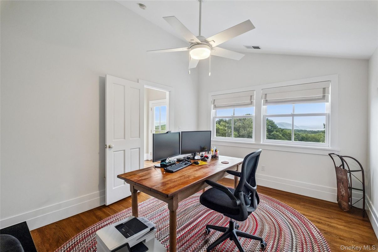 Home Office, Interior, Wood Texture Flooring
