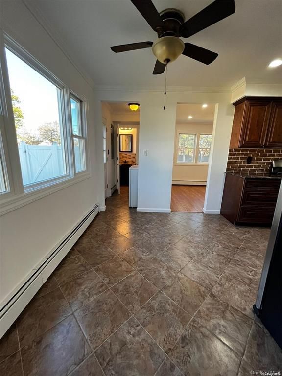 Empty room, Interior, Kitchen, Recessed Lighting