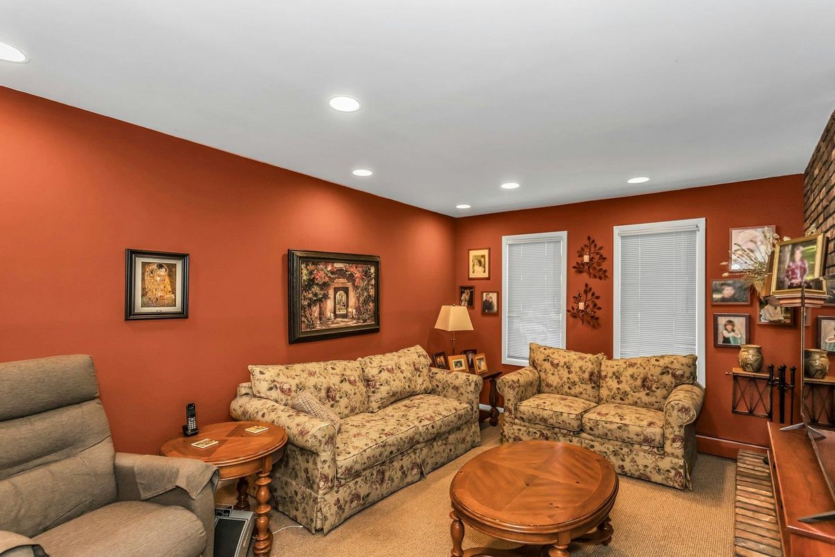 Interior, Living room, Recessed Lighting