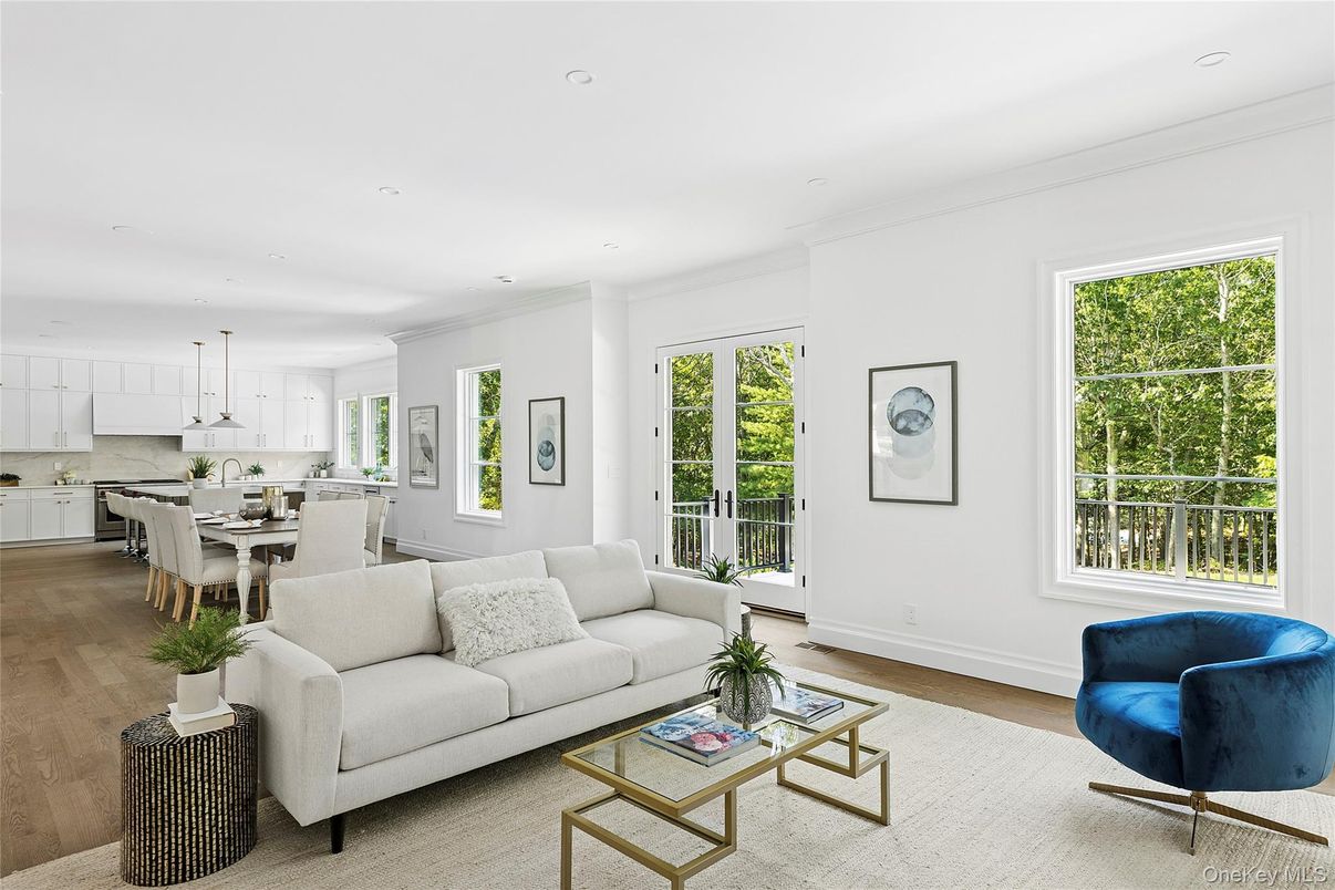 Dining room, Interior, Kitchen, Living room, Pendant Lights, Recessed Lighting, Wood Texture Flooring