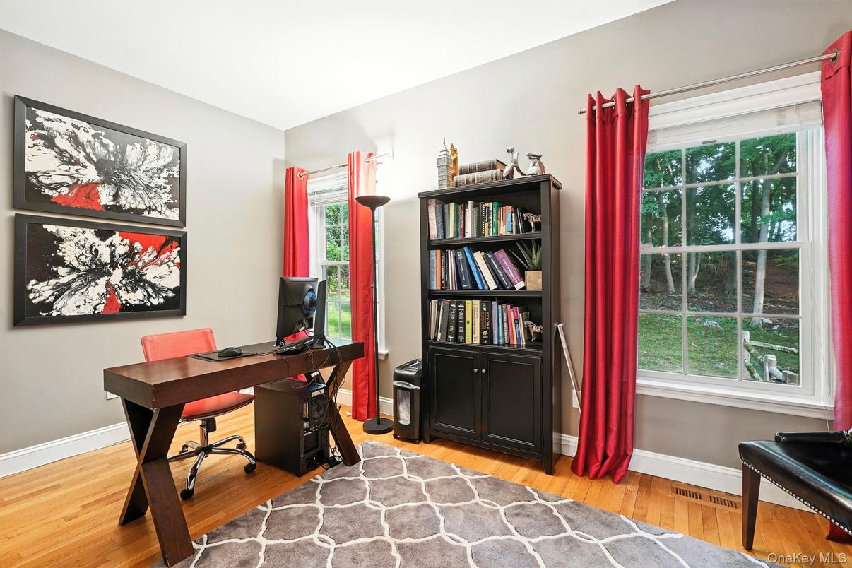 Home Office, Interior, Wood Texture Flooring