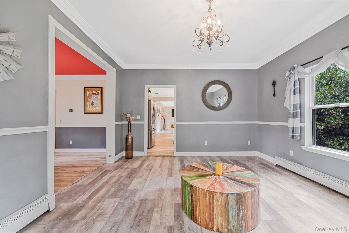 Chandelier, Interior, Wood Texture Flooring