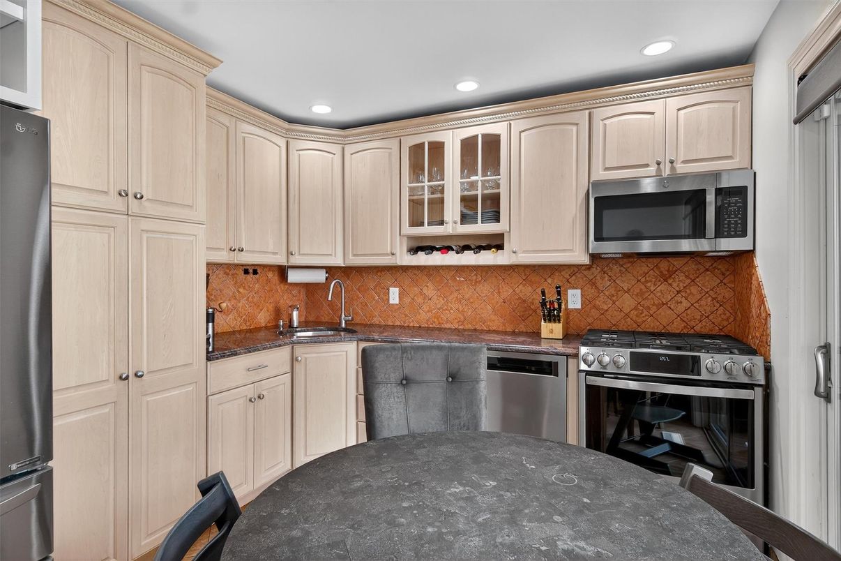 Interior, Kitchen, Recessed Lighting, Stainless Steel Appliances