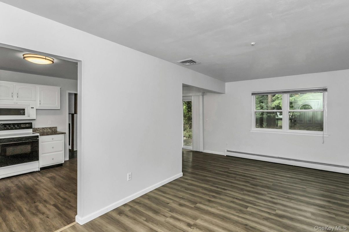 Empty room, Interior, Kitchen, Wood Texture Flooring