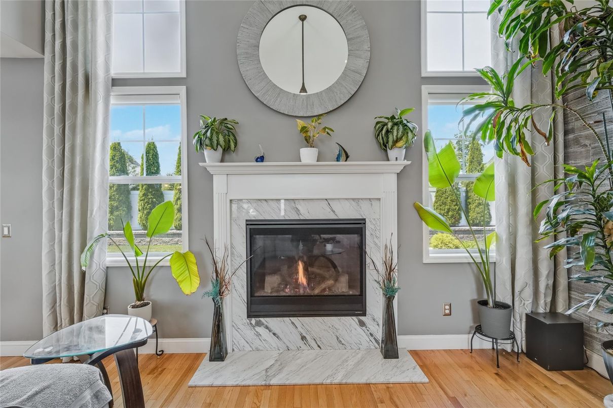 Fireplace, Interior, Wood Texture Flooring