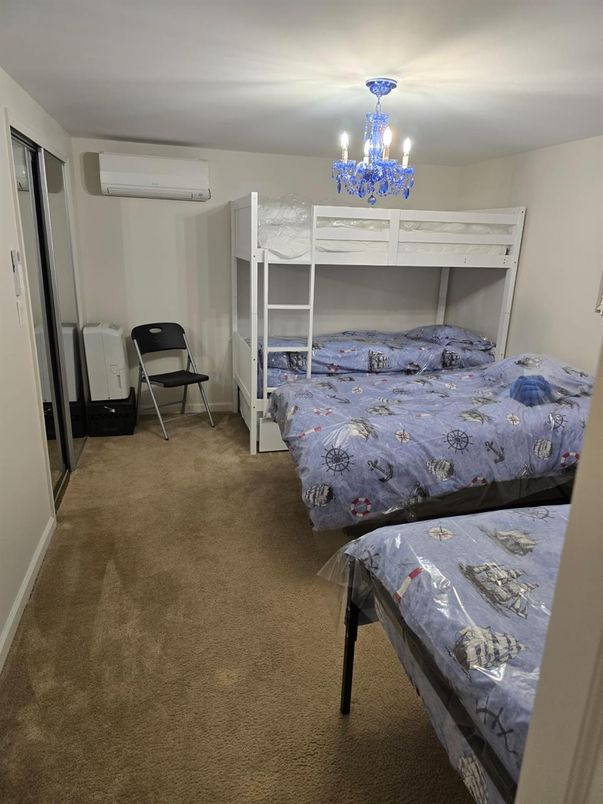 Bedroom, Chandelier, Interior