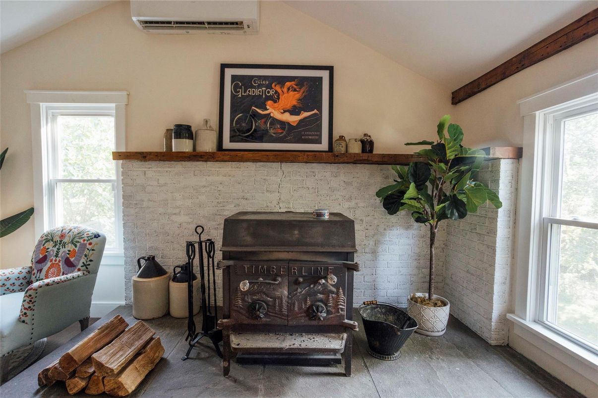 Fireplace, Interior, Stone Walls