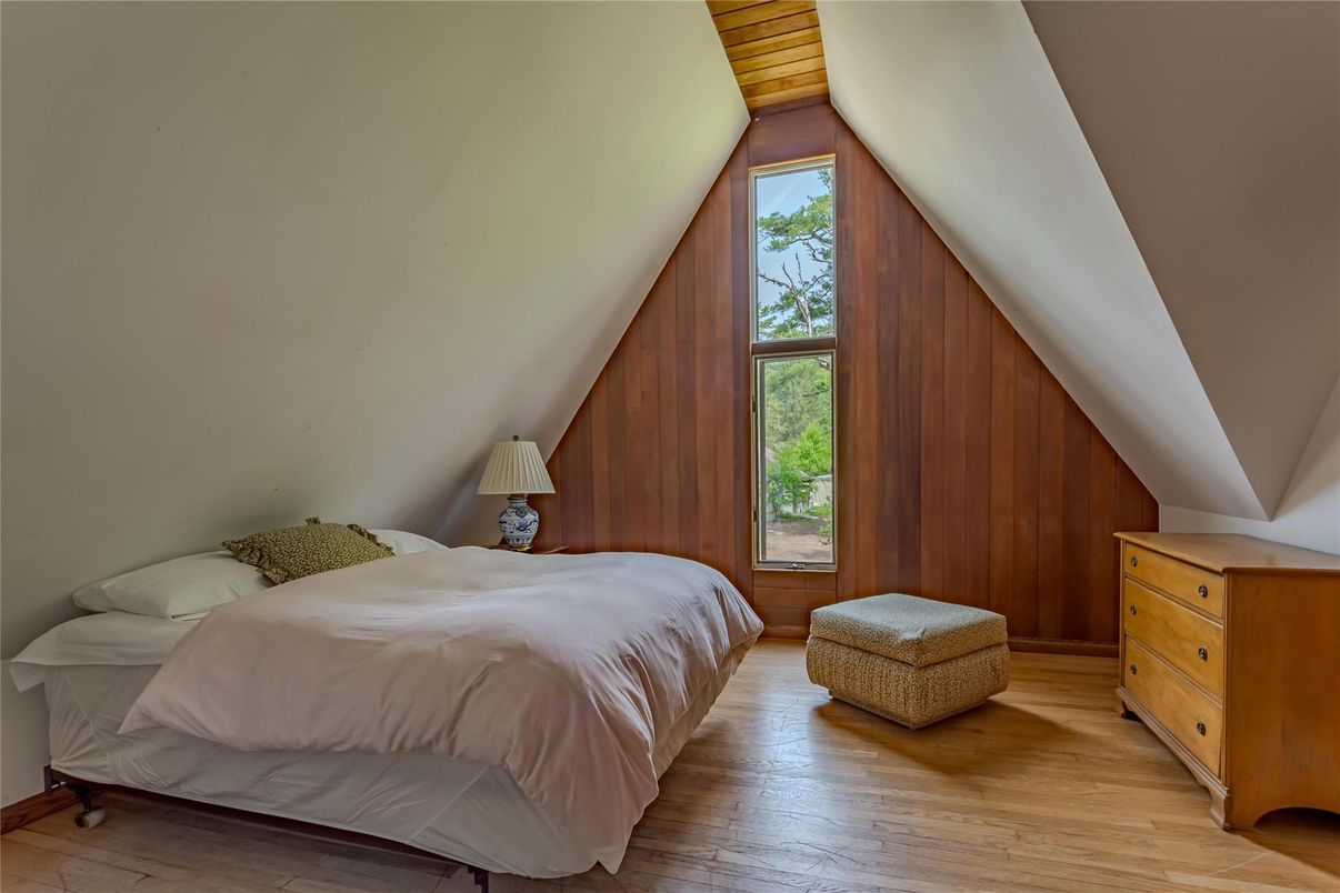 Bedroom, Interior, Wood Texture Flooring, Wooden Walls