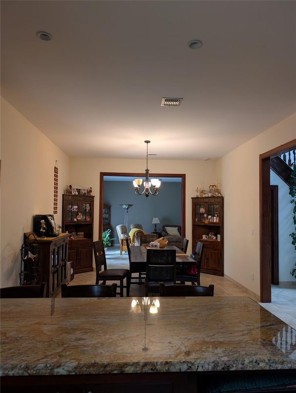 Chandelier, Dining room, Interior
