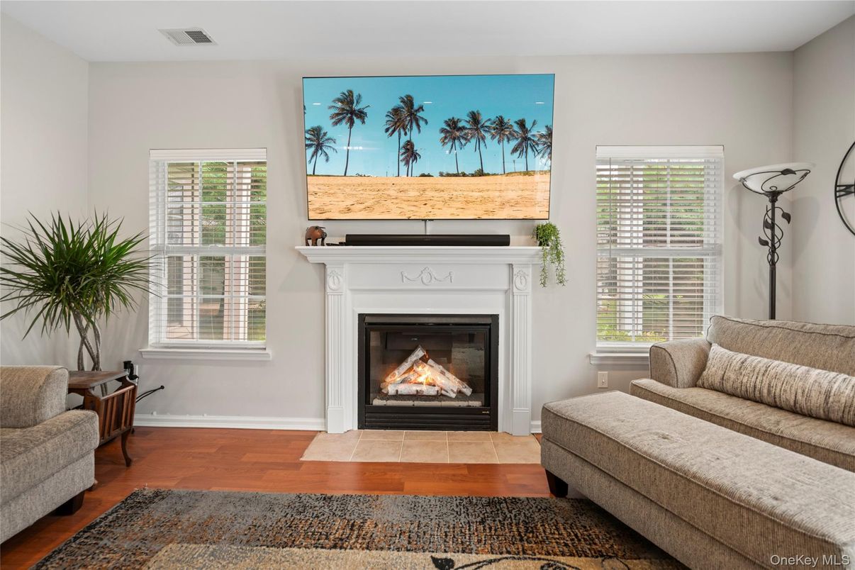 Fireplace, Interior, Wood Texture Flooring