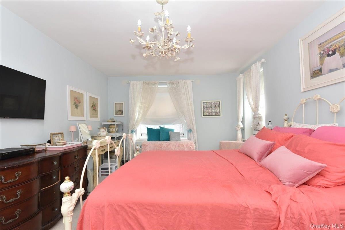 Bedroom, Chandelier, Interior