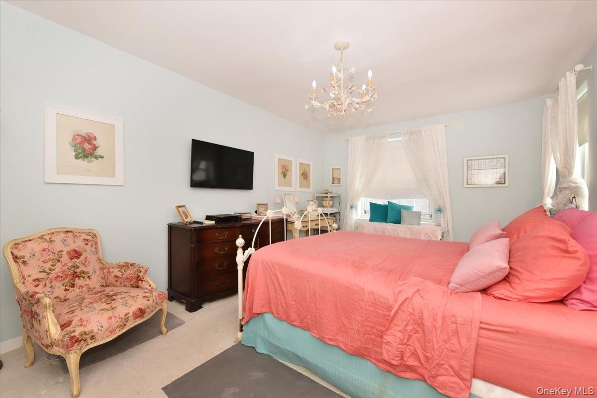Bedroom, Chandelier, Interior