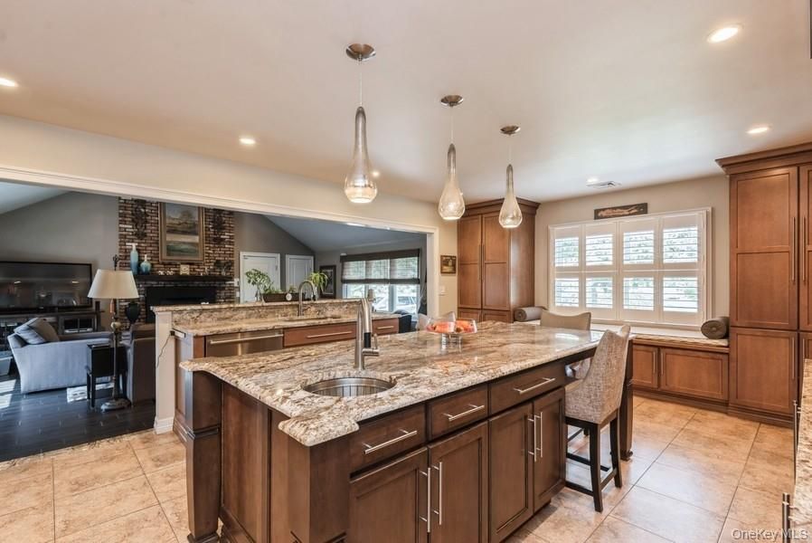 Interior, Kitchen, Living room, Pendant Lights, Recessed Lighting