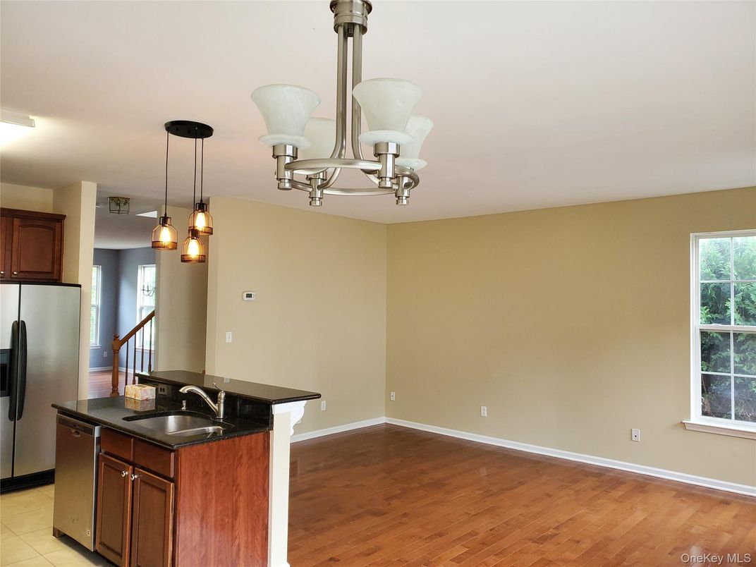 Chandelier, Interior, Kitchen, Pendant Lights, Wood Texture Flooring