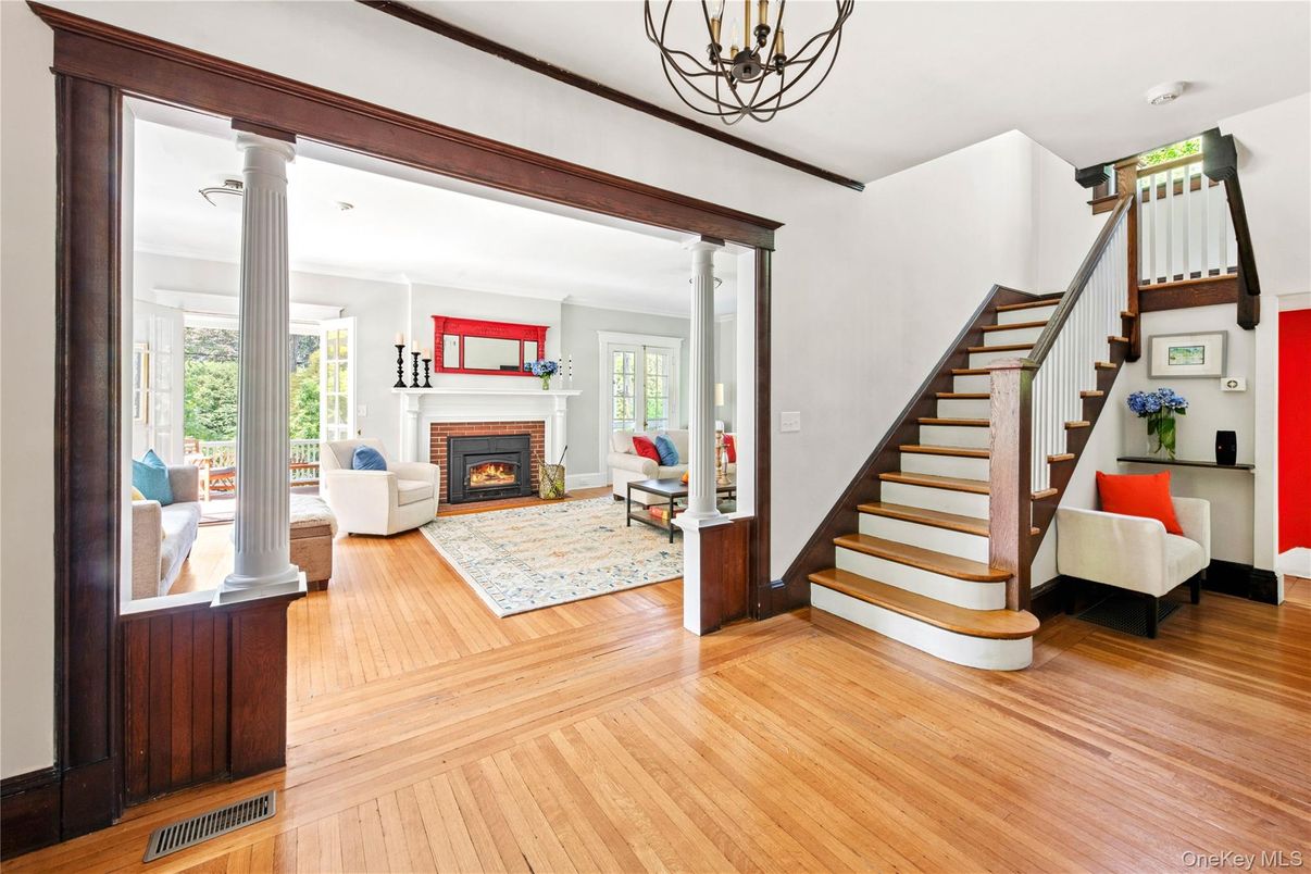 Fireplace, Interior, Living room, Wood Texture Flooring