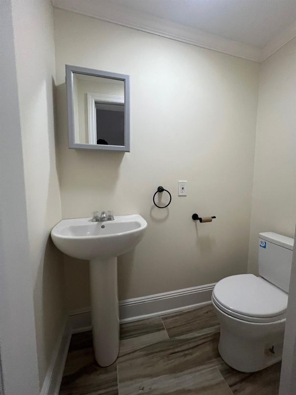 Bathroom, Interior, Wood Texture Flooring