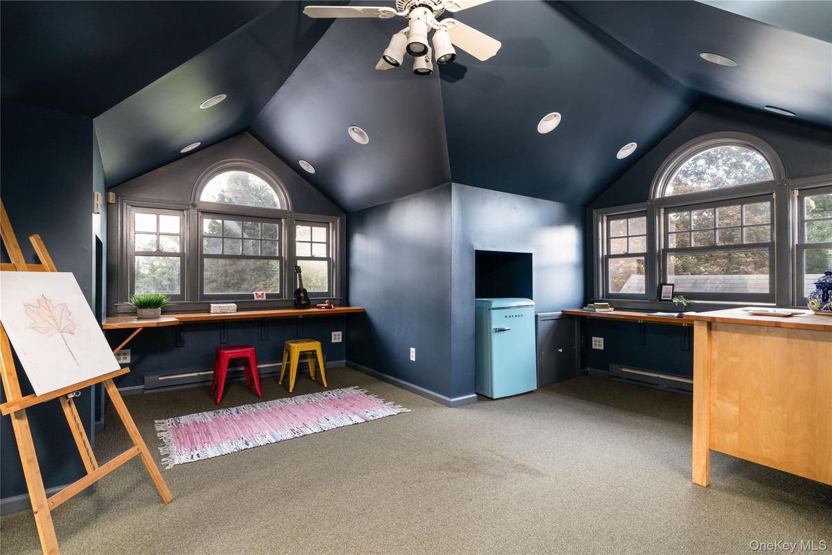 Home Office, Interior, Recessed Lighting
