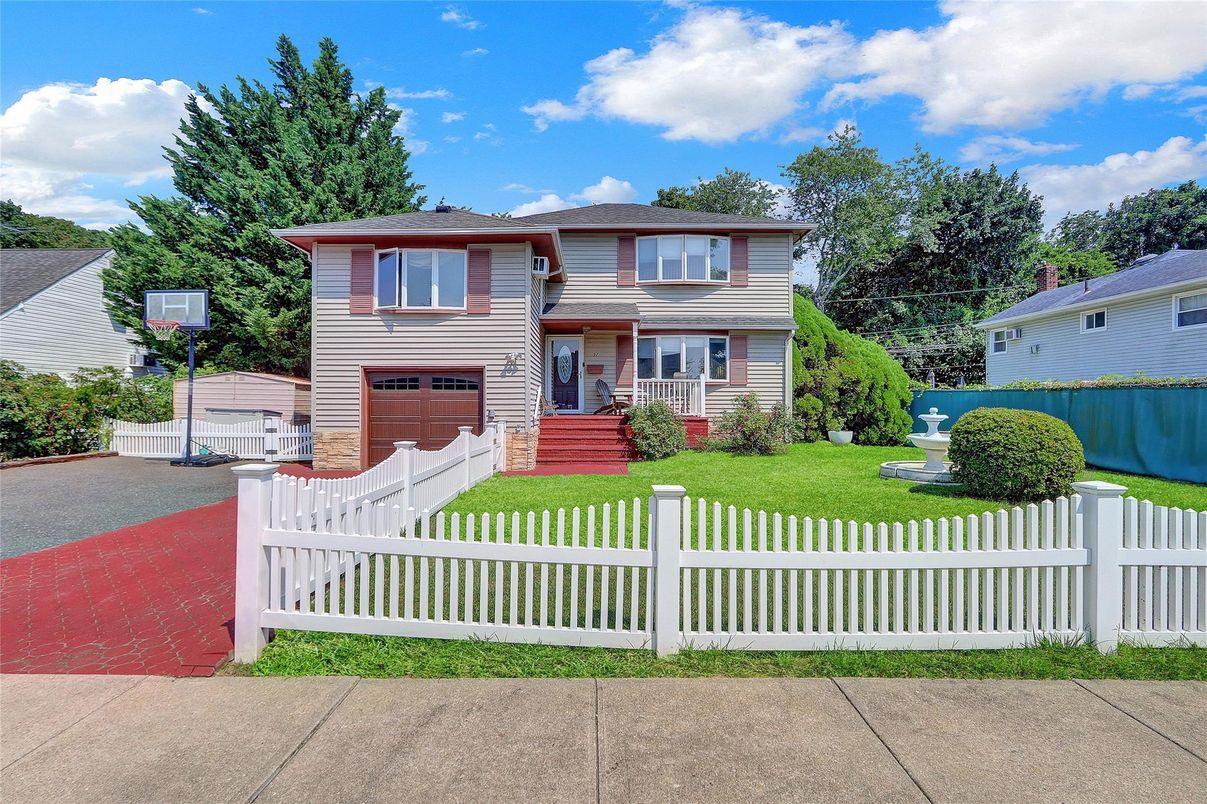 Attached, Backyard, Exterior, Facade, Raised Ranch