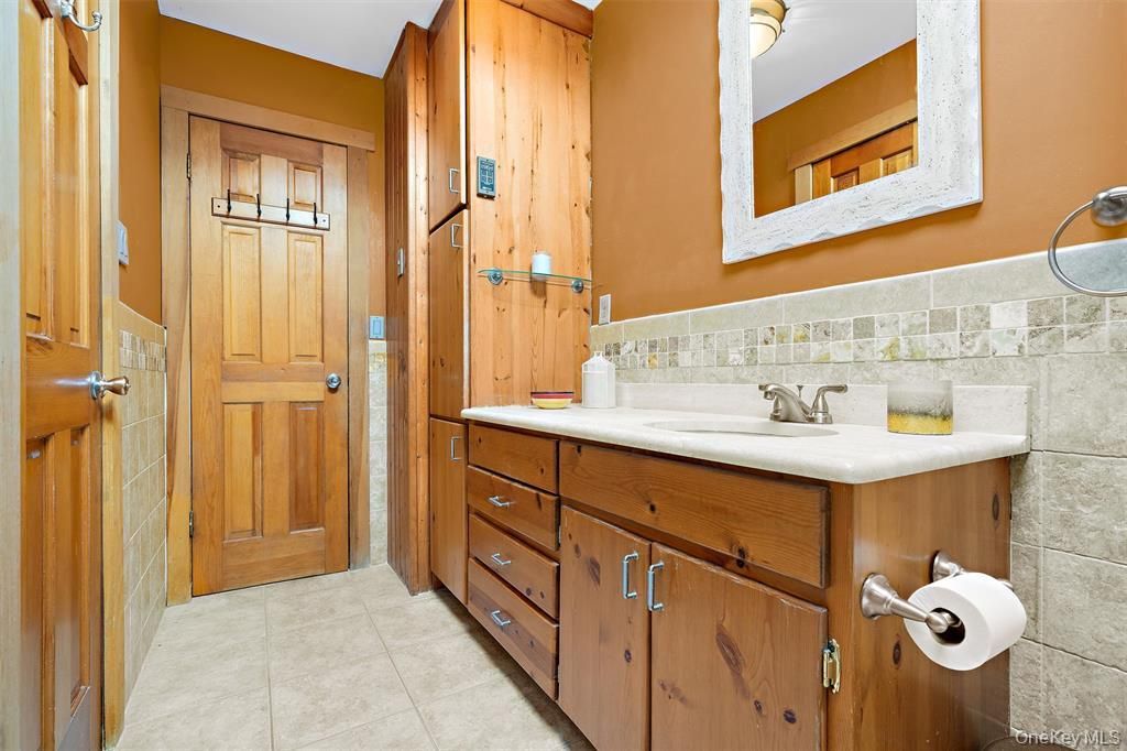 Bathroom, Interior, Wooden Walls