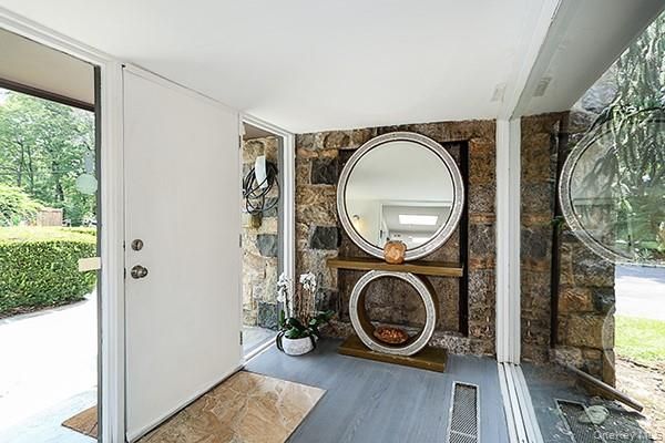 Interior, Stone Walls, Wood Texture Flooring