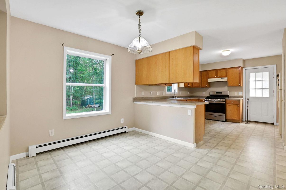 Interior, Kitchen, Pendant Lights, Stainless Steel Appliances