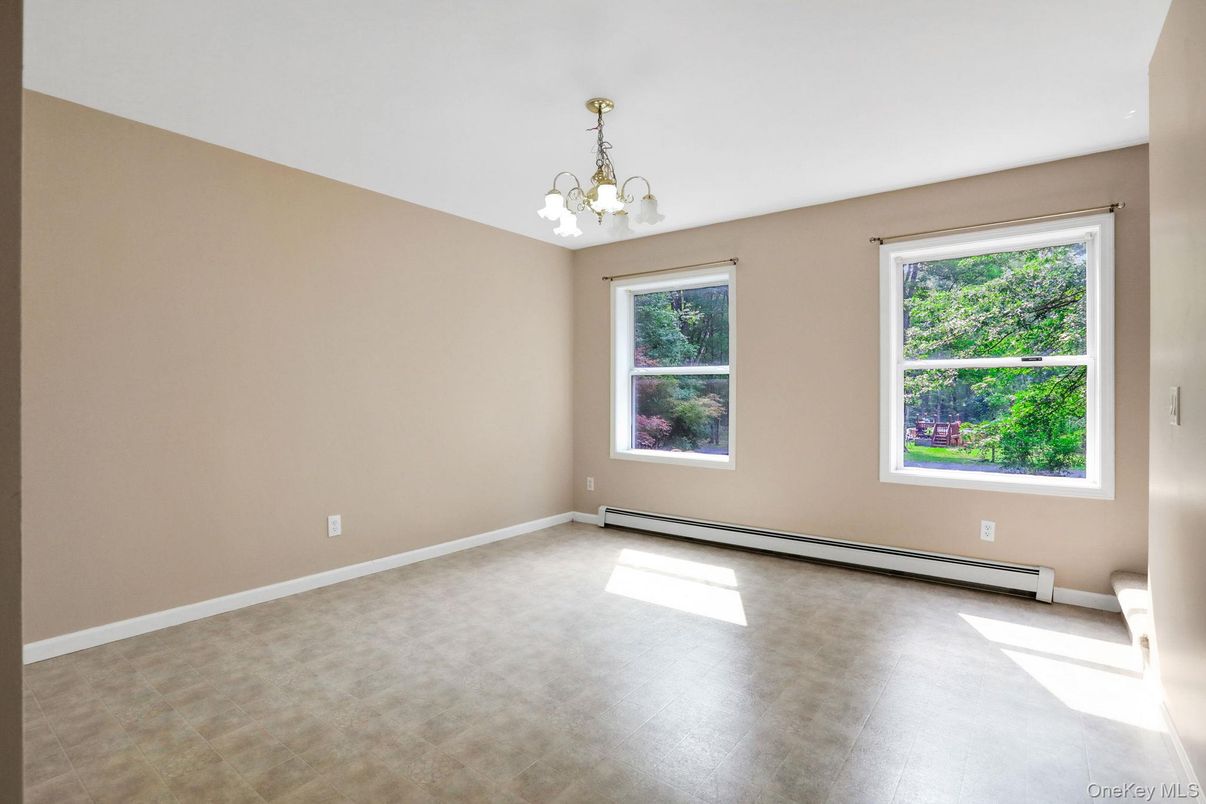 Chandelier, Empty room, Interior